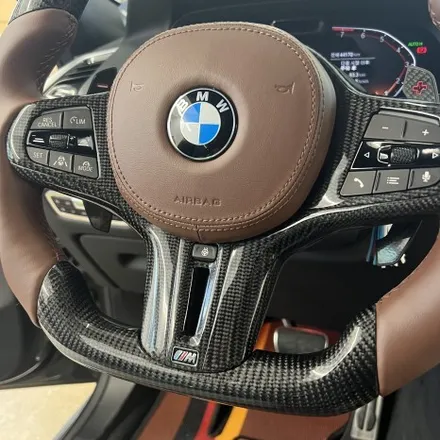 BMW G06 X6 2022 M핸들 카본D컷 디자인으로 교체하였습니다 / 서울 용산 중구