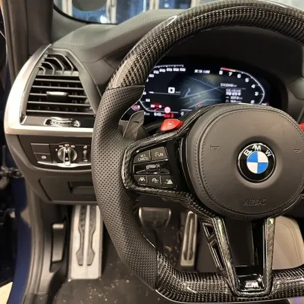 BMW X3M G바디 모델  카본핸들 D컷 으로 교체했습니다 / 서울 용산 도원동