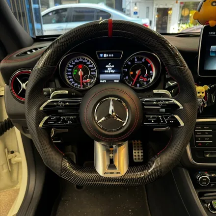[올인게러지] 벤츠 C117 CLA45AMG 15년식 레드라인 카본 잠자리핸들 튜닝 멋지게 만들어드렸습니다 / 서울 용산 도원동