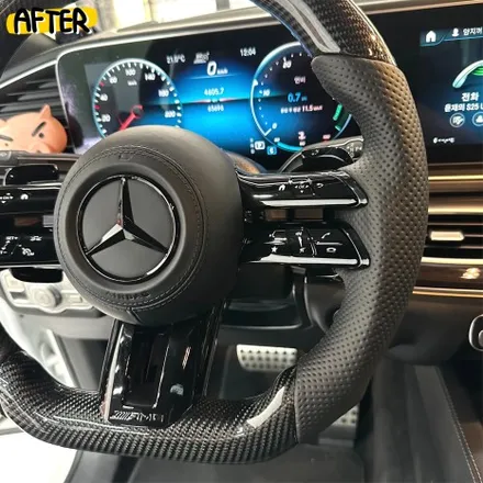 벤츠 X167 GLE400 쿠페 최신형 잠자리카본핸들 AMG버젼 교체했습니다 / 서울 용산 도원동