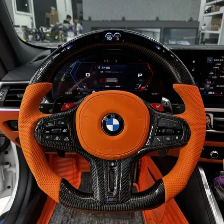 [올인게러지] BMW G82 M4컨버터블 오렌지컬러 M카본 D컷핸들 LED퍼포먼스 적용 / 서울 용산 도원동