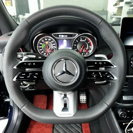 [올인게러지] 벤츠 C117 CLA45AMG 2016 최신형 잠자리AMG핸들 블랙 가죽버전 튜닝 / 서울 용산 도원동