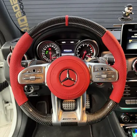 [올인게러지] 벤츠 C117 CLA220 2018 강렬한 레드컬러의 AMG D컷 카본핸들 튜닝 / 서울 용산 도원동