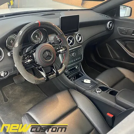 올인게러지 벤츠 w117 cla200d 2016 모델 amg신형핸들.amg카본핸들 신형개조 작업 / 서울 용산 도원동