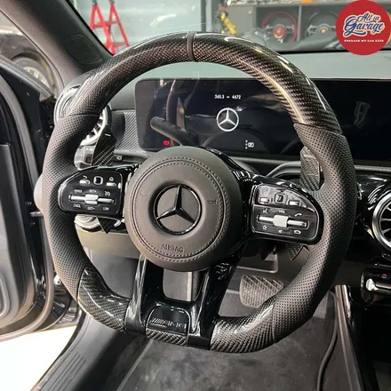 벤츠 W177 A클래스 A220 AMG카본핸들 + AMG계기판코딩 작업 순정레트로핏 벤츠튜닝 / 서울 용산 중구