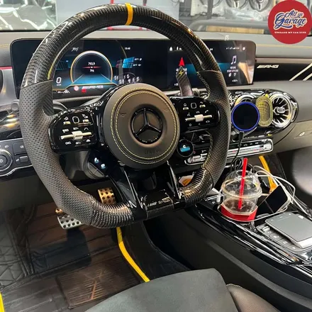벤츠 C118 CLA45S amg AMG카본D컷핸들교체 ,  실내의 변화 기능업그레이드 / 서울 용산 중구