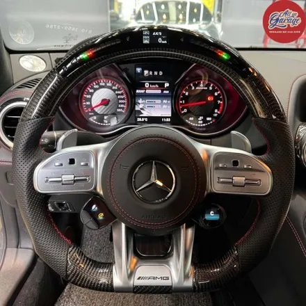 벤츠 AMG GT 2도어   AMG핸들 LED퍼포먼스 카본D컷핸들 장착 및 순정 어질리티셀렉트 이식 / 서울 용산 중구