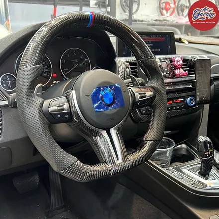 BMW F30 3시리즈 320D M카본핸들 교체 , 퍼포먼스 실내튜닝 / 서울 용산 중구