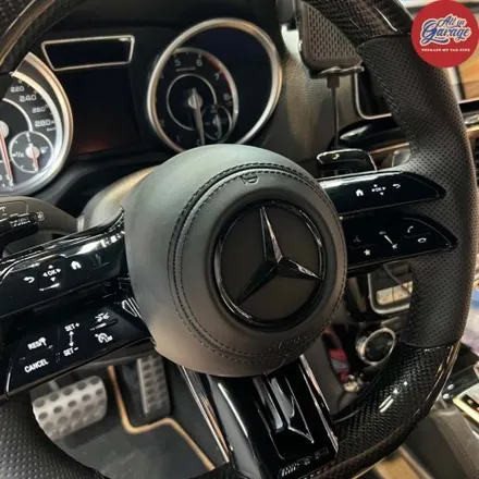 벤츠 W463 G바겐 G63 AMG 최신형 잠자리AMG카본핸들 교체로 실내 드레스업 / 서울 용산 중구