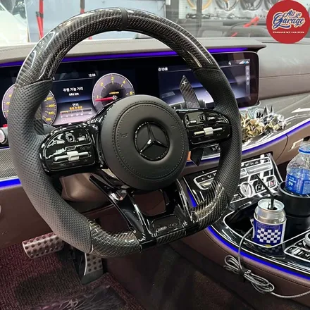 벤츠C257 CLS300D / 1920 벤츠 AMG핸들 카본D컷 교체 / 서울 용산 중구
