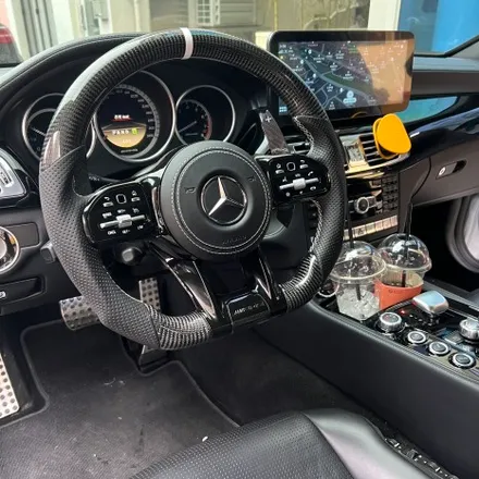 벤츠 W218 CLS63 모델 AMG카본핸들 교체  D컷 나이트에디션 / 벤츠 / CLS-클래스 W218 / 서울 용산 중구