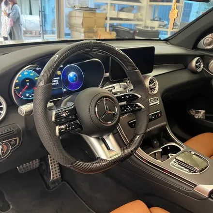 벤츠 GLC300 잠자리핸들 AMG 카본D컷 교체했습니다 / 서울 용산 중구