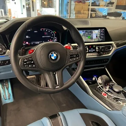 BMW G82 M4 색상맞춤 카본M핸들로 작업하다 / 서울 용산 중구