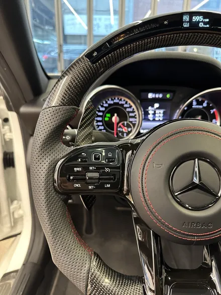 [올인게러지] 벤츠 R172 SLK55AMG 15년식 LED퍼포먼스핸들 신형카본AMG 올블랙 디자인 레드스티치 카본패들까지 튜닝 / 서울 용산 도원동