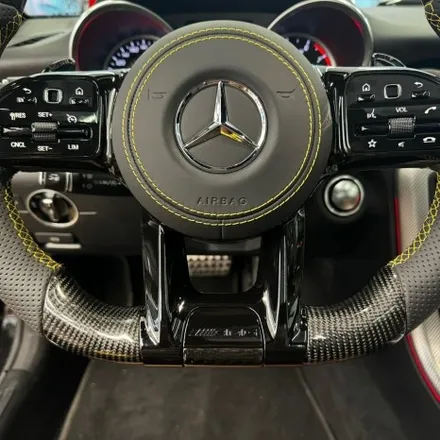 [올인게러지] 벤츠 R172 SLC43AMG 17년식 올블랙 카본D컷 AMG핸들 옐로우포인트 / 서울 용산 도원동