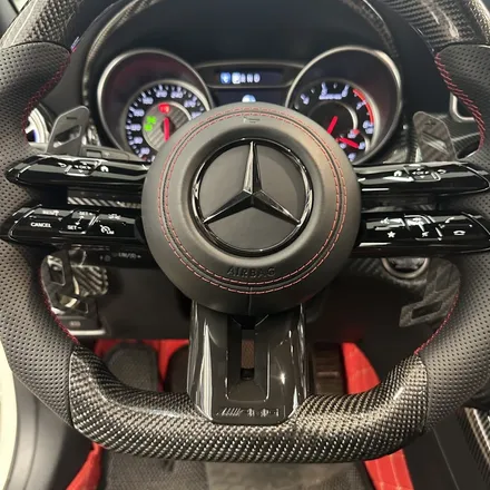 [올인게러지] 벤츠 W176 A45AMG 최신형 잠자리 카본핸들 LED퍼포먼스 마그네틱패들쉬프트까지 끝판왕입니다 / 서울 용산 도원동