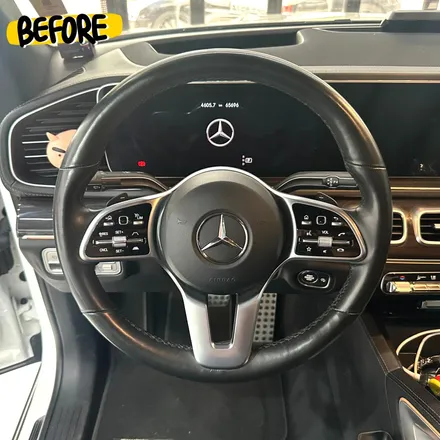 벤츠 X167 GLE400 쿠페 최신형 잠자리카본핸들 AMG버젼 교체했습니다 / 서울 용산 도원동