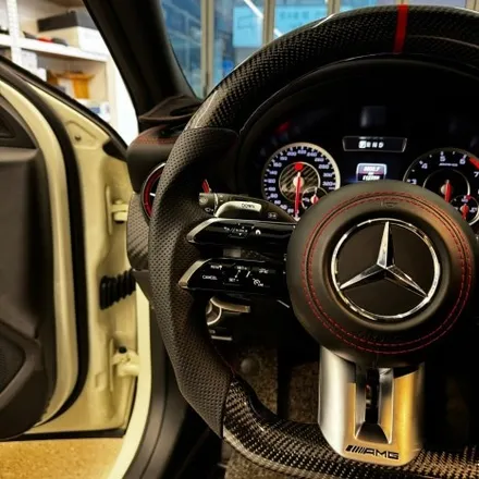 [올인게러지] 벤츠 W176 A45AMG 최신형 카본 잠자리핸들 레드라인 디자인 튜닝 완료 / 서울 용산 도원동