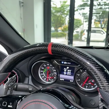 [올인게러지] 벤츠 C117 CLA45AMG 2018년식 블랙과 레드의 조합 AMG카본핸들 + 마그네틱 패들쉬프트 장착완료했습니다 / 서울 용산 도원동