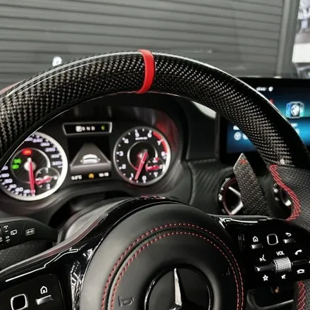 [올인게러지] 벤츠 W176 A45AMG 신형 AMG카본 D컷핸들 튜닝 가장 인기가 많은 제품 / 서울 용산 도원동