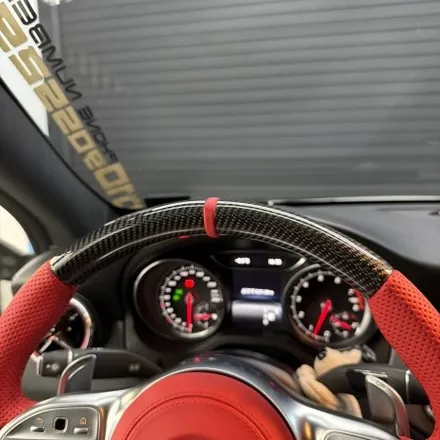 [올인게러지] 벤츠 C117 CLA220 2018 강렬한 레드컬러의 AMG D컷 카본핸들 튜닝 / 서울 용산 도원동