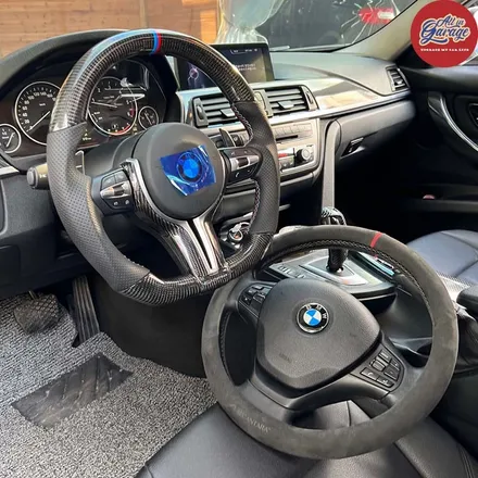 BMW F30 3시리즈 320D M카본핸들 교체 / M3핸들 교체 퍼포먼스 실내튜닝 / 서울 용산 중구