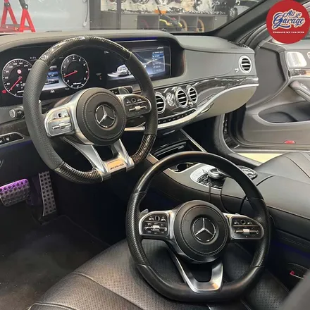 벤츠 W222 S350 후기형 AMG카본핸들 + AMG계기판코딩 및 생활코딩 레트로핏작업 / 서울 용산 중구