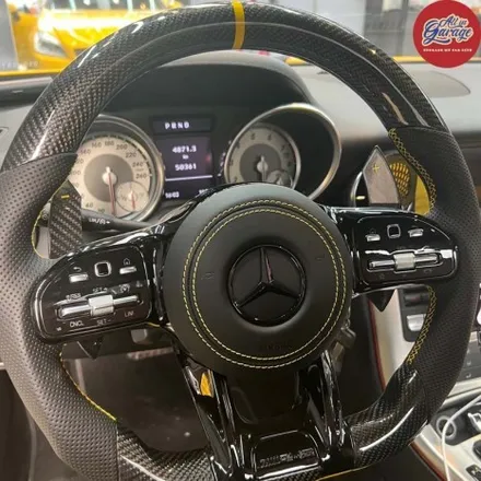 벤츠 R172 SLK200 신형 AMG카본핸들 교체 실내변화 튜닝 순정레트로핏 컨버젼 / 서울 용산 중구