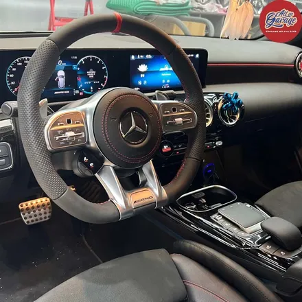 벤츠 W177 A45amg AMG핸들 + 어질리티셀렉트 교체 순정레트로핏 실내의 변화 기능업그레이드 / 서울 용산 중구