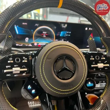 벤츠 C118 CLA45S amg AMG카본D컷핸들교체 ,  실내의 변화 기능업그레이드 / 서울 용산 중구