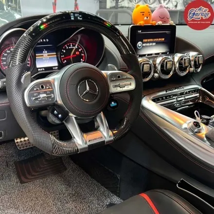 벤츠 AMG GT 2도어   AMG핸들 LED퍼포먼스 카본D컷핸들 장착 및 순정 어질리티셀렉트 이식 / 서울 용산 중구