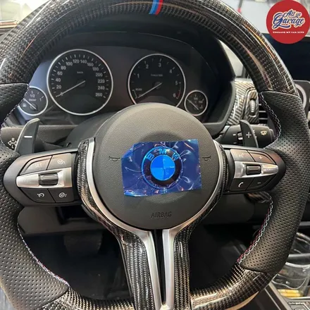 BMW F30 3시리즈 320D M카본핸들 교체 , 퍼포먼스 실내튜닝 / 서울 용산 중구