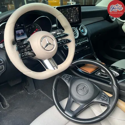 W205 벤츠C클래스 C220D / 최신형 잠자리핸들 교체 작업 / 벤츠신형핸들 / 서울 용산 중구