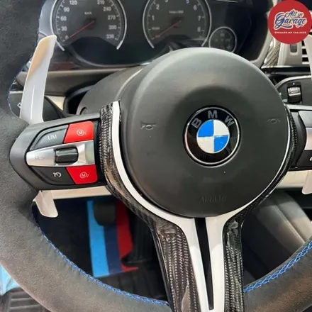 BMW F82 M4 카본트림 교체 및 패들쉬프트연장 색상변경 교체M1,M2 버튼교체 / 서울 용산 중구