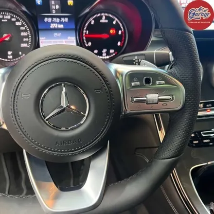 벤츠 X253 GLC220D , 벤츠신형 D컷핸들 교체로 핸들디자인 변경 / 서울 용산 중구