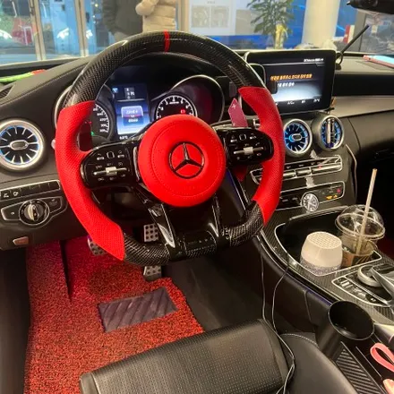 벤츠 W205 C63AMG쿠페 1920 벤츠 AMG핸들 카본D컷스타일로 교체 / 벤츠 / C-클래스 W205 / 서울 용산 중구