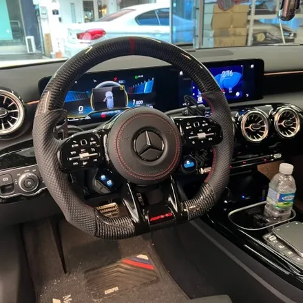 벤츠 W177 A45AMG  AMG핸들 카본D컷디자인으로 교체하다 / 서울 용산 중구