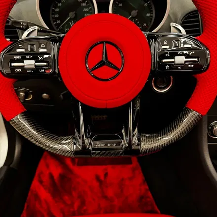 [올인게러지] 벤츠 R171 SLK 신형 AMG 카본핸들 장착완료 색상 맞춤 레드 / 서울 용산 도원동