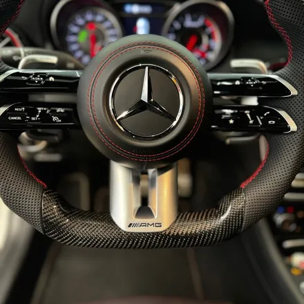 [올인게러지] 벤츠 C117 CLA45AMG 16년식 카본 잠자리 AMG핸들 레드라인 D컷 / 서울 용산 도원동