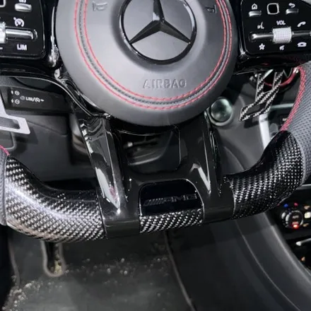 [올인게러지] 벤츠 C117 CLA45AMG 2018년식 블랙과 레드의 조합 AMG카본핸들 + 마그네틱 패들쉬프트 장착완료했습니다 / 서울 용산 도원동