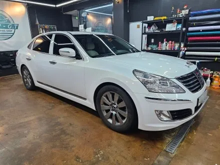 에쿠스 VS380 Gloss White Gold Sparkle 고양시 전체랩핑 / 고양 삼송, 일산