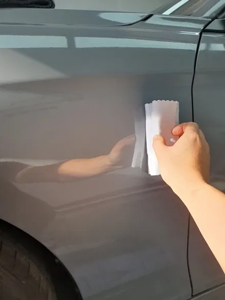 BMW 118d 보험수리 후 랩핑/유리막코팅/고양랩핑 / 고양 삼송, 일산