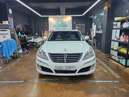 에쿠스 VS380 Gloss White Gold Sparkle 고양시 전체랩핑 / 고양 삼송, 일산