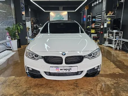 BMW 420i 일산 고양 고양시 식사동 원흥 도래울 원당 지축 그란쿠페 라이트필름+측면 열차단 틴팅 재시공+도어캐치 4개 사틴블랙 랩핑 / 고양 삼송, 일산