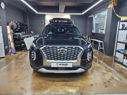 팰리세이드 무광 카키 일산 고양 고양시 전체랩핑+크롬딜리트 시공 / 고양 삼송, 일산