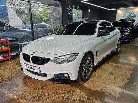 BMW 420i 일산 고양 고양시 식사동 원흥 도래울 원당 지축 그란쿠페 라이트필름+측면 열차단 틴팅 재시공+도어캐치 4개 사틴블랙 랩핑 / 고양 삼송, 일산