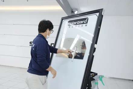 목포썬팅 신차검수 신차패키지 시공전문점 나반장멀티샵 - K8 보그 썬팅 시공기