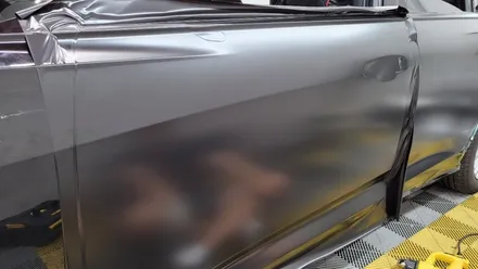 일산랩핑 아우디 A6 에이버리 사틴블랙 전체랩핑 / 고양시 식사동