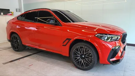일산 bmw x6 에어버리 카마인레드 전체 랩핑 / 고양시 식사동