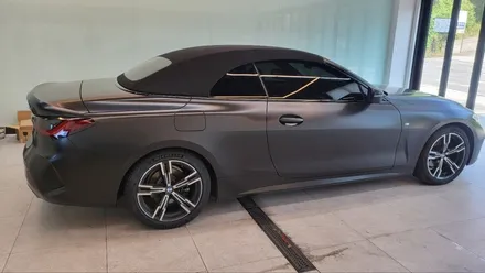 BMW 4시리즈 컴버터블, 3M 사틴블랙 전체 랩핑 / 고양시 식사동